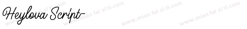 Heylova Script字体转换